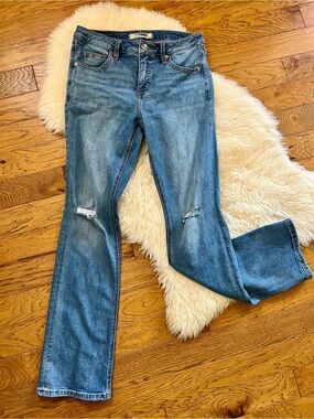 Medium Wash Distressed bootcut Jeans  Rock N Roll Denim